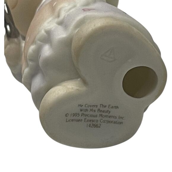 Vintage 1995 PRECIOUS MOMENTS ORNAMENT "He Covers The Earth With His Beauty" - Picture 3 of 4